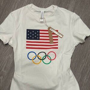 New Skims cotton jersey olympic t-shirt XS